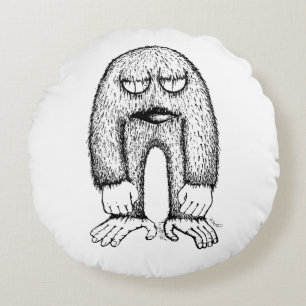 Grommige Kleine Monster Indie Kunst Kussen