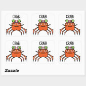 Grommige Krab Grappige Sticker (Vel)