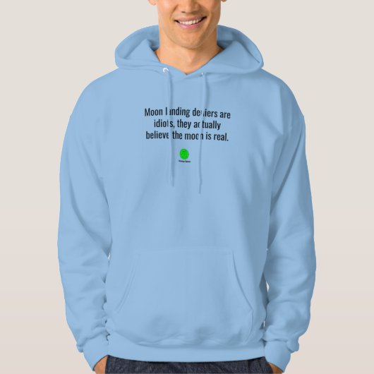 Grommige Oude Man Maanlanding Hoodie (Voorkant)