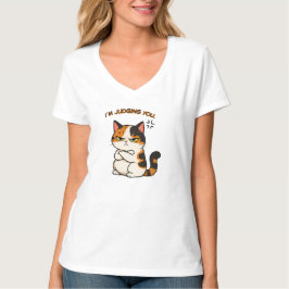 Grommige schildpadkat - ik oordeel je  t-shirt