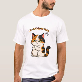 Grommige schildpadkat - ik oordeel je  t-shirt