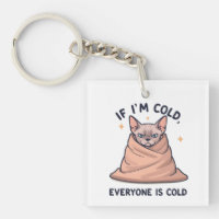 Grommige Sphynx Kat Koude Humor Cartoon Kunst