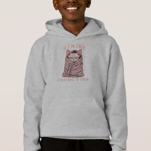 Grommige Sphynx Kat Koude Humor Illustratie