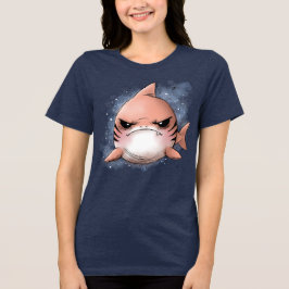Grommige Tijgerhaai Tri-Blend Shirt
