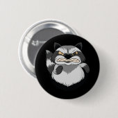 Grommige Wasbeer Ronde Button 5,7 Cm (Voorkant /achterkant)