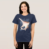 Grommige Zaaghaai Tri-Blend Shirt (Voorkant volledig)