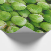 Grön Bryssel Kål Cadeaupapier (Hoek)