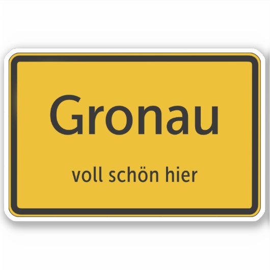Gronau Aufkleber Sticker Autoaufkleber (Voorkant)