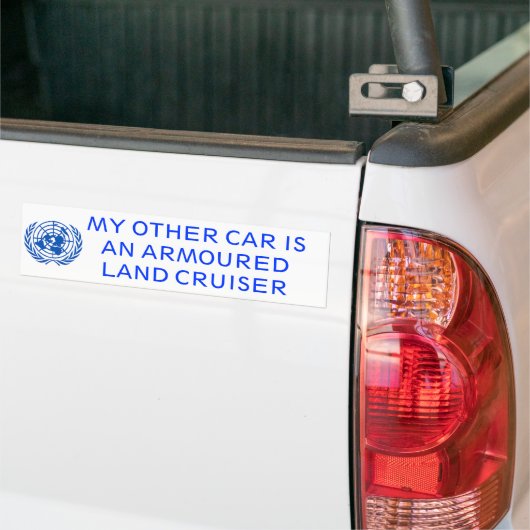 Grond Bumpersticker (Op Truck)