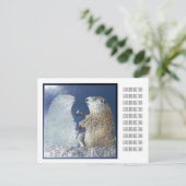 Grond dag ijsvorming briefkaart (Staand voorkant)