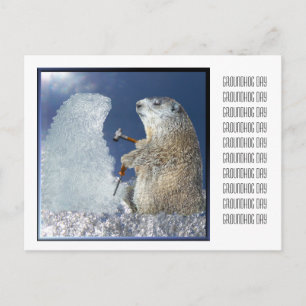 Grond dag ijsvorming briefkaart