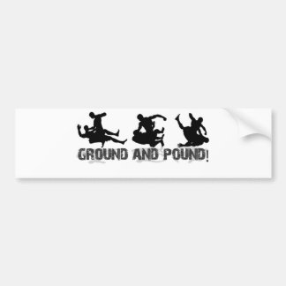 Grond en pond lijn bumpersticker