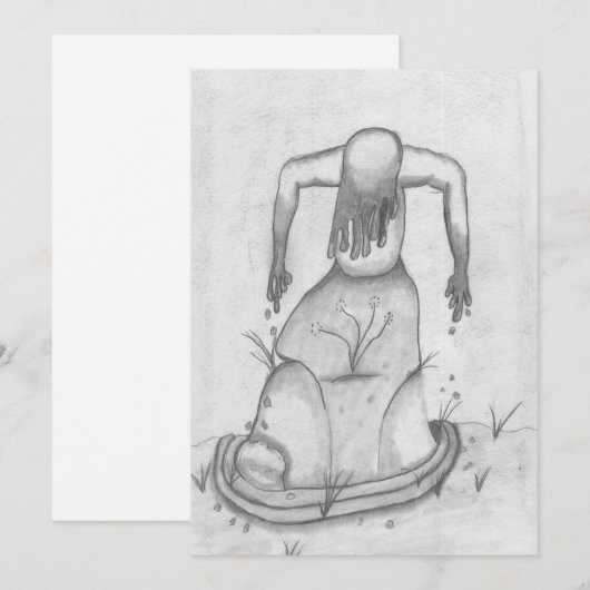 grond feestdagenkaart (Voorkant / Achterkant)