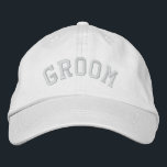 GROND GEBORDUURDE PET<br><div class="desc">Een leuk pet voor de bruidegom! Zie ook dit pet:</div>