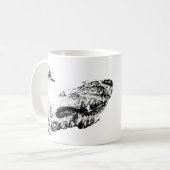 Grond in elke blik koffiemok (Voorkant links)