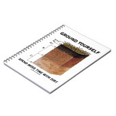 Grond jezelf besteden meer tijd met vuil advies notitieboek (Linkerzijde)