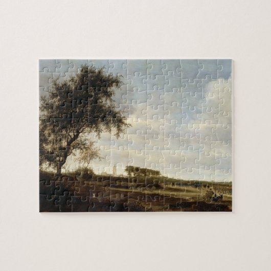 Grond landschap (olie op het paneel) legpuzzel (Horizontaal)