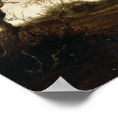 Grond landschap (olie op het paneel) poster (Hoek)