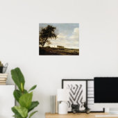 Grond landschap (olie op het paneel) poster (Thuiskantoor)