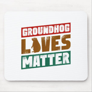 Grond marmot Leeft Retro Vintage Dierenliefhebbers Muismat
