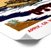 Grond met mariniers poster (Hoek)