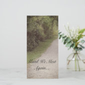 "Grond pad" Memorial Kaarten (Staand voorkant)