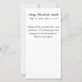 "Grond pad" Memorial Kaarten (Achterkant)