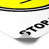 Grond stoppen met praten met me grappig Poster (Hoek)