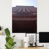 Grond Uitzicht van het Garantiegebouw Poster (Thuiskantoor)