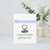 Grond van 10.000 Golfcursussen Briefkaart (Staand voorkant)