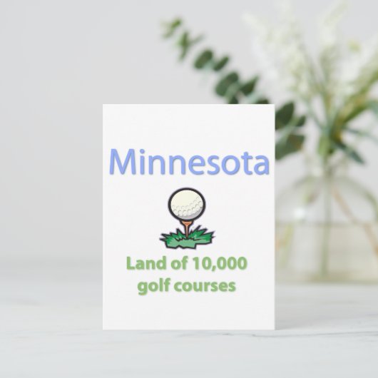 Grond van 10.000 Golfcursussen Briefkaart (Staand voorkant)