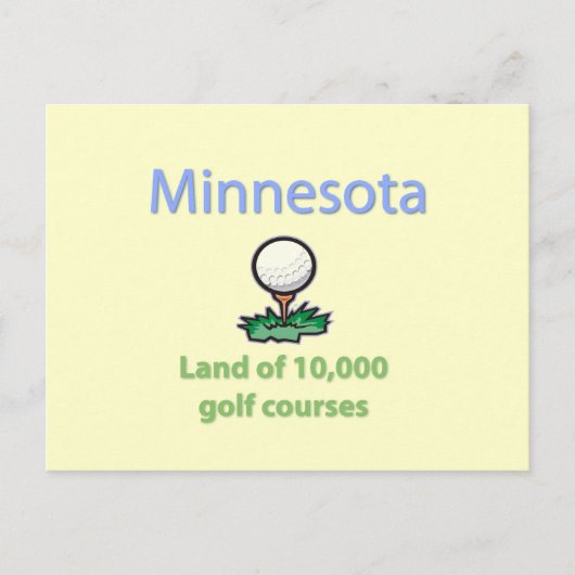 Grond van 10.000 Golfcursussen Briefkaart (Voorkant)