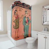 Grond van 1930s Alley Oop grot man King Guzzle Douchegordijn (In situ)