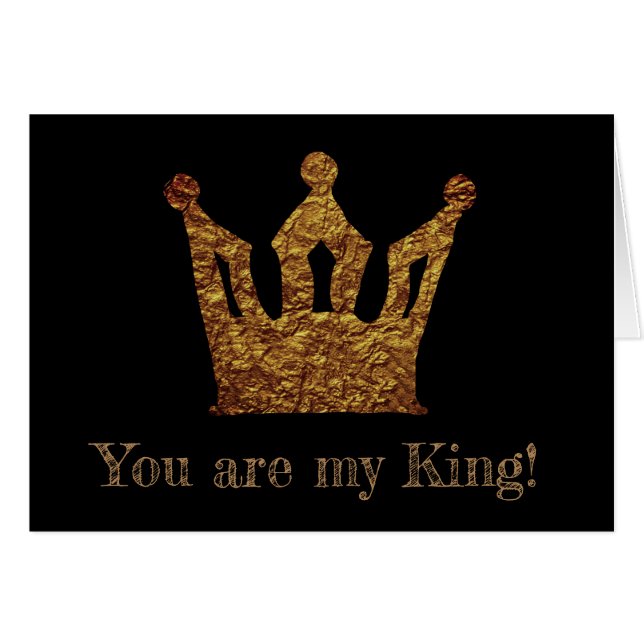 Grond van Gold Custom Briefkaart (Voorkant Horizontaal)