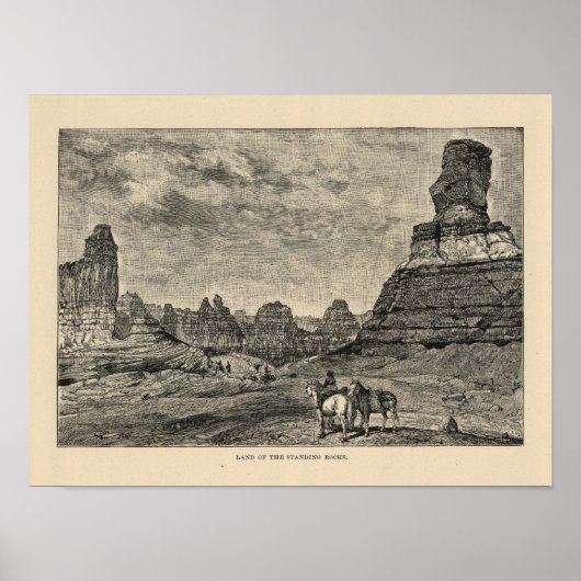 Grond van het uitzicht van de permanente Rocks Poster (Voorkant)