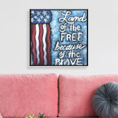 Grond van het vrije Canvas Afdruk (Insitu (Woonkamer))