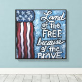 Grond van het vrije Canvas Afdruk (Insitu (Houten vloer))