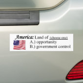 Grond van kansen bumpersticker (Op auto)