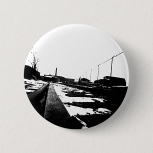 Grondaanzicht van spoorwegen ronde button 5,7 cm