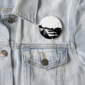 Grondaanzicht van spoorwegen ronde button 5,7 cm (In situ)