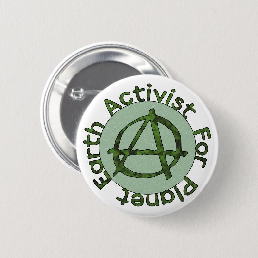 Grondactivist Ronde Button 5,7 Cm (Voorkant /achterkant)