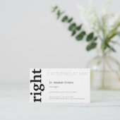 Grondbeginselen van de openbare aanklager visitekaartje (Staand voorkant)