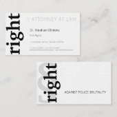 Grondbeginselen van de openbare aanklager visitekaartje (Voorkant / Achterkant)