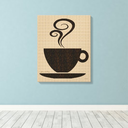 Grondbeker kunst op canvas (Insitu (Houten vloer))