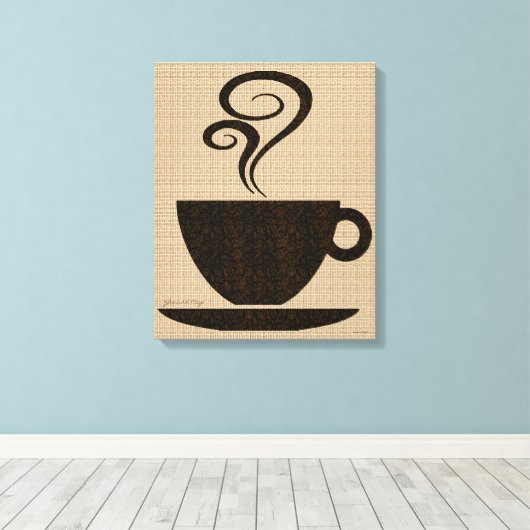 Grondbeker kunst op canvas (Insitu (Houten vloer))