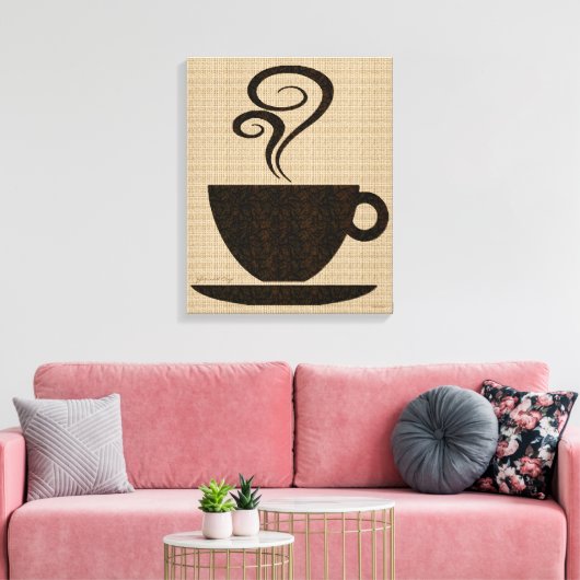 Grondbeker kunst op canvas afdruk (Insitu (Woonkamer))