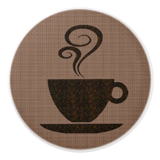 Grondbeker op schoot - kabinetknop keramische knop (Voorkant)