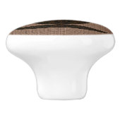 Grondbeker op schoot - kabinetknop keramische knop (Zijkant)