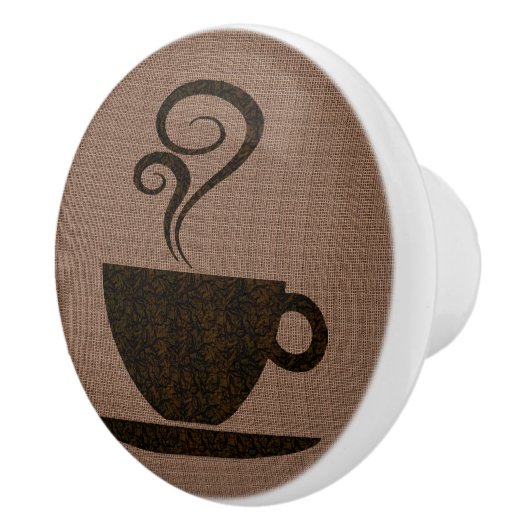 Grondbeker op schoot - kabinetknop keramische knop (Rechts)