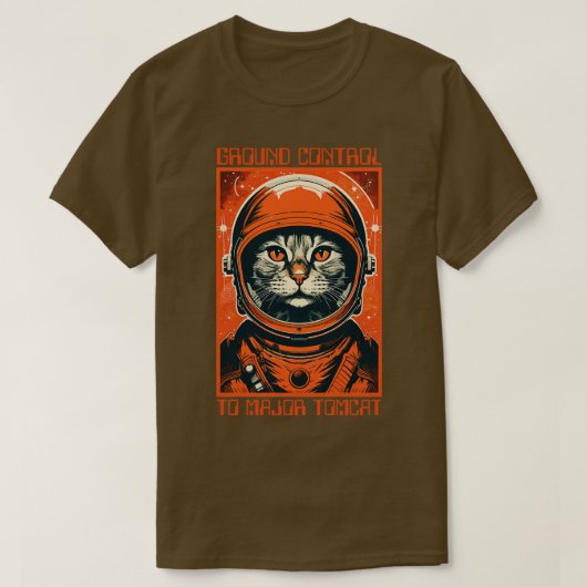 Grondcontrole naar majoor Tomcat T-shirt (Design voorkant)
